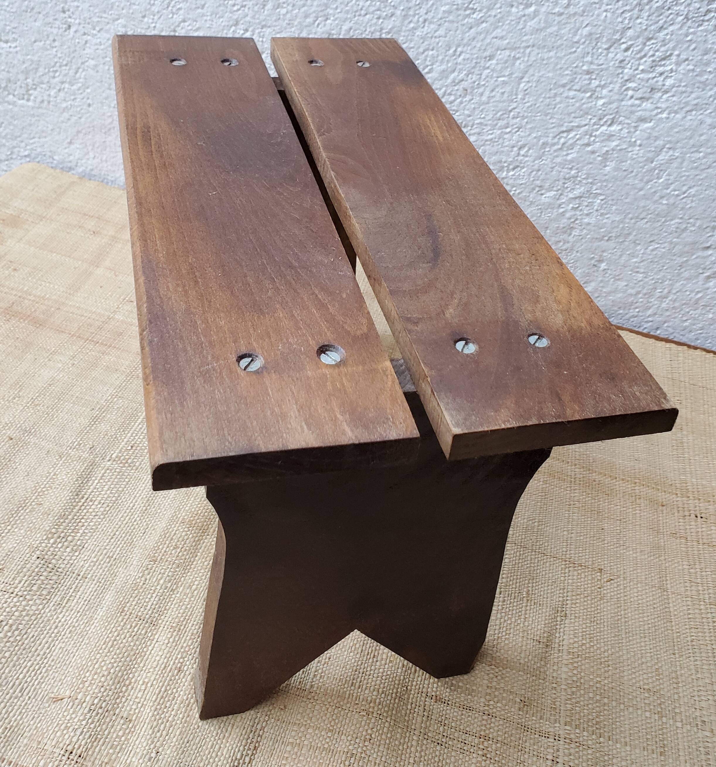 Wooden low stool