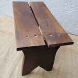 Wooden low stool