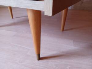 Vintage light wood chest of drawers from the 1970s.