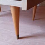 Vintage light wood chest of drawers from the 1970s.