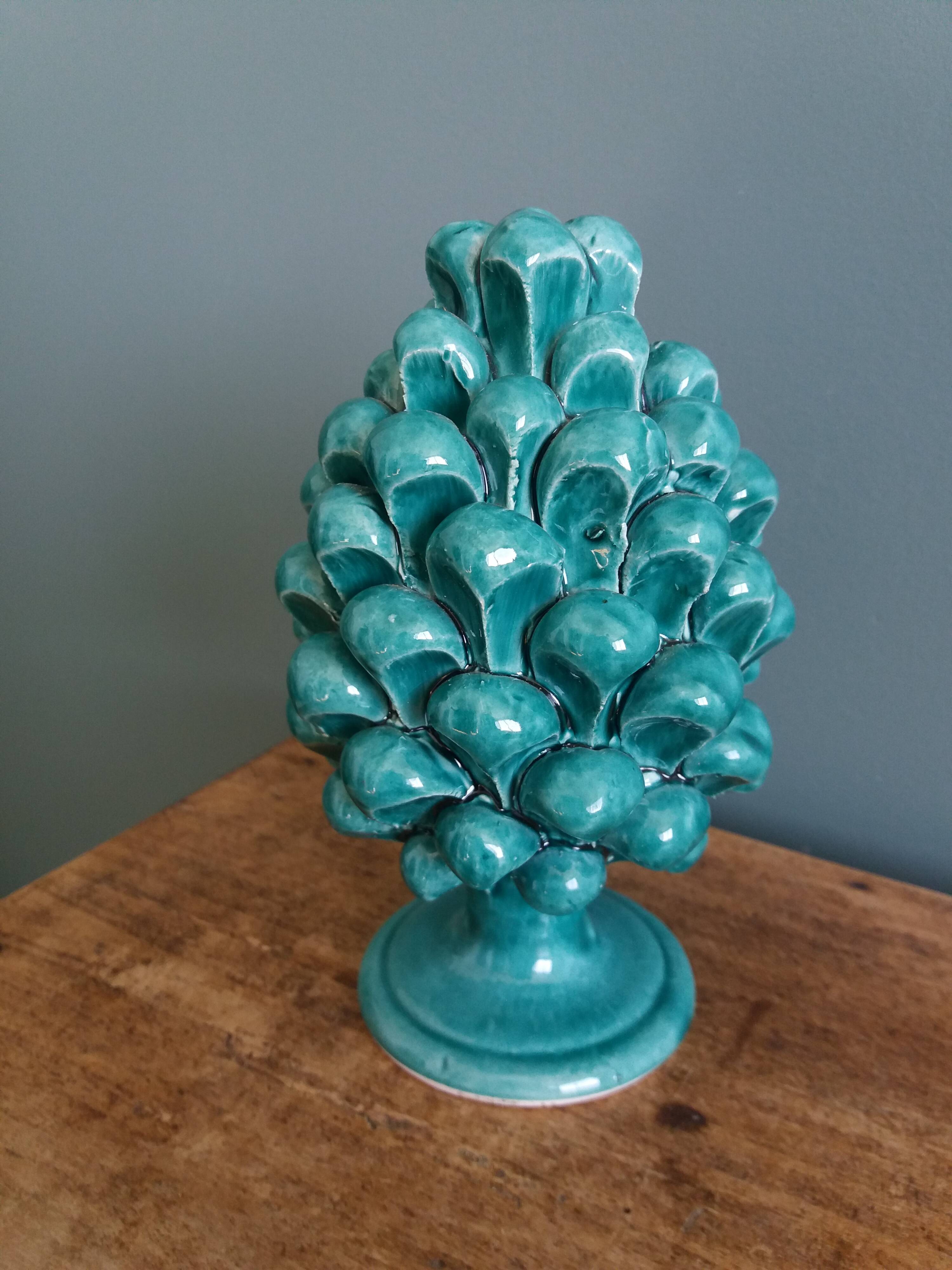 Pigna pine cone signed Cali, Caltagirone in Sicily