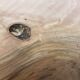 Bleached walnut coffee table square feet metal industrial style