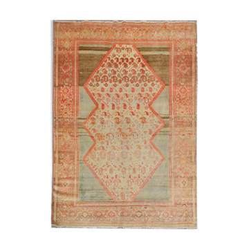 Antique persian wool malayer rug 183x131