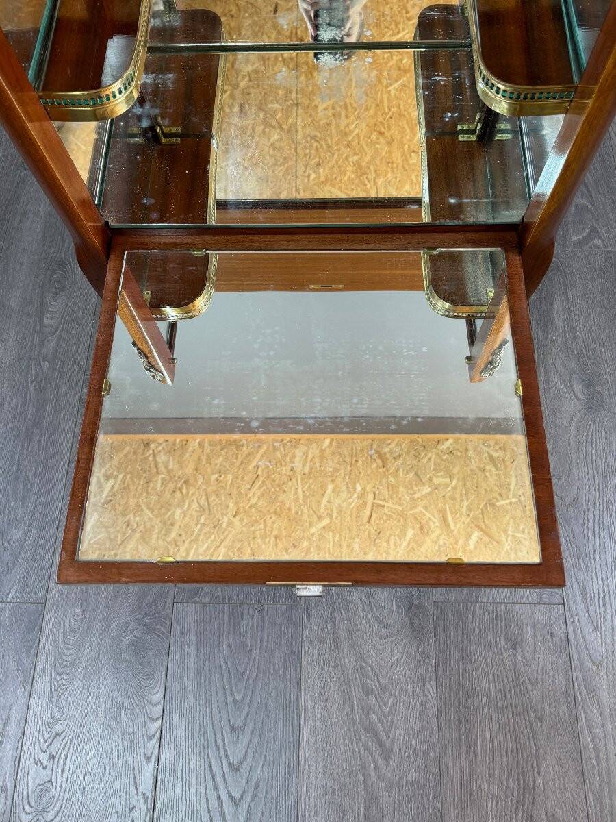 Marquetry bar cabinet, Louis XV style, 20th century