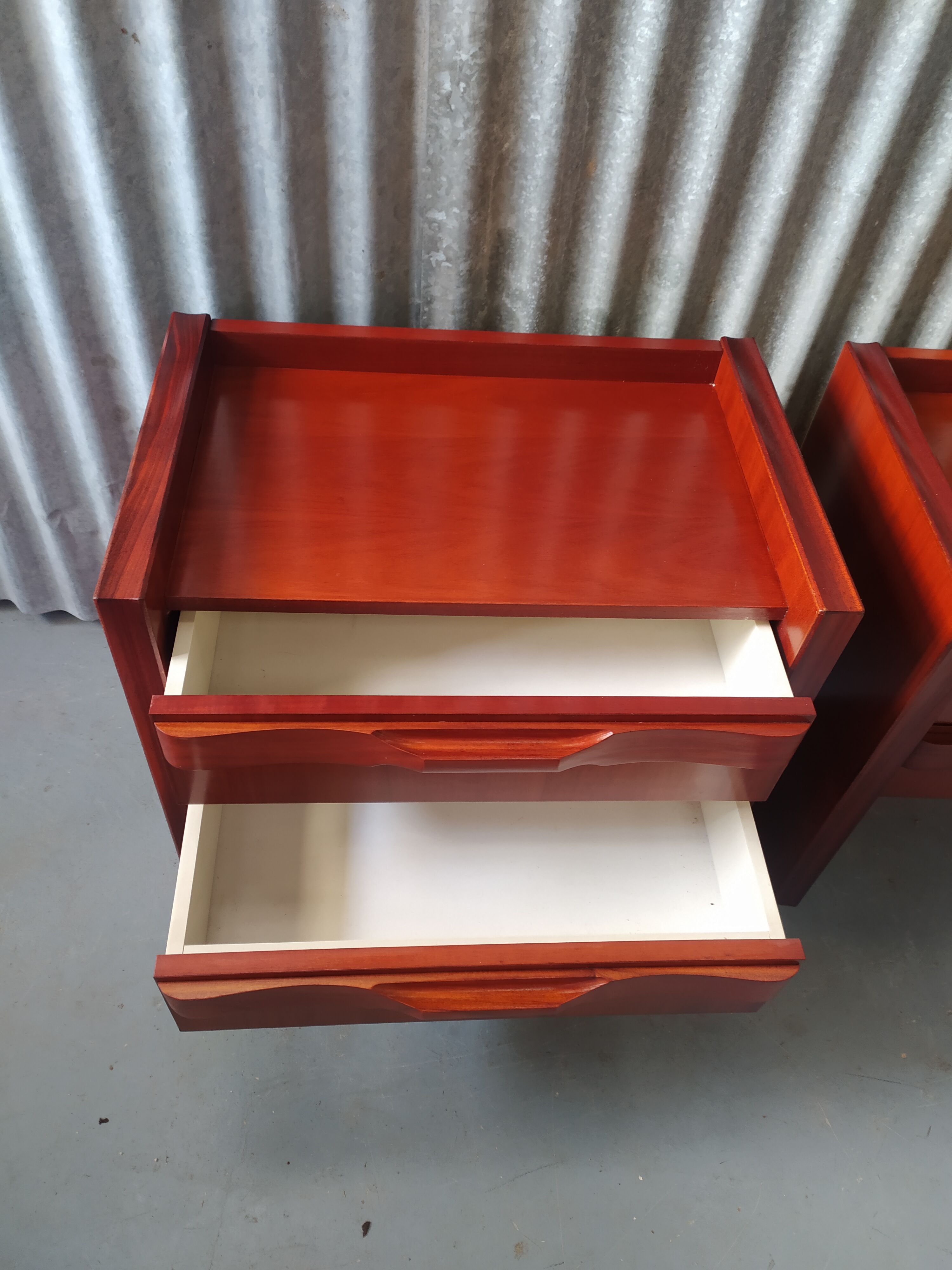 Pair of vintage bedside table
