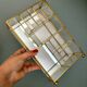 Vitrine vintage en verre et laiton