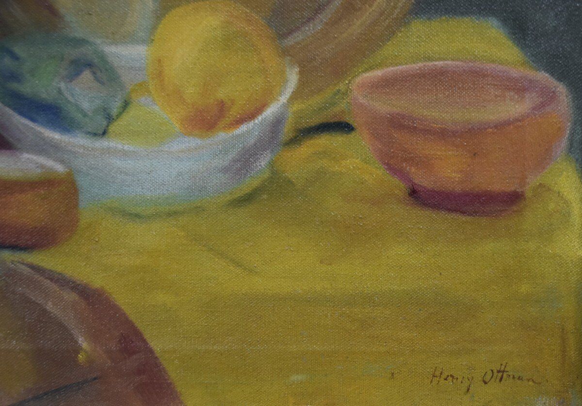 Henri Ottmann (1877-1927) Still Life, Oil on canvas signed
