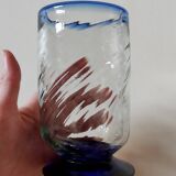 6 Mexican handicraft orangeade glasses