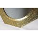 Hexagonal brass mirror 28x28cm