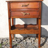 Table desserte à tiroirs meuble de montagne esprit chasse fin 19éme siècle.