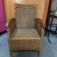 Pair of colonial wicker armchairs