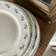 Set of 6 old flat plates, Alexandra iron earth model