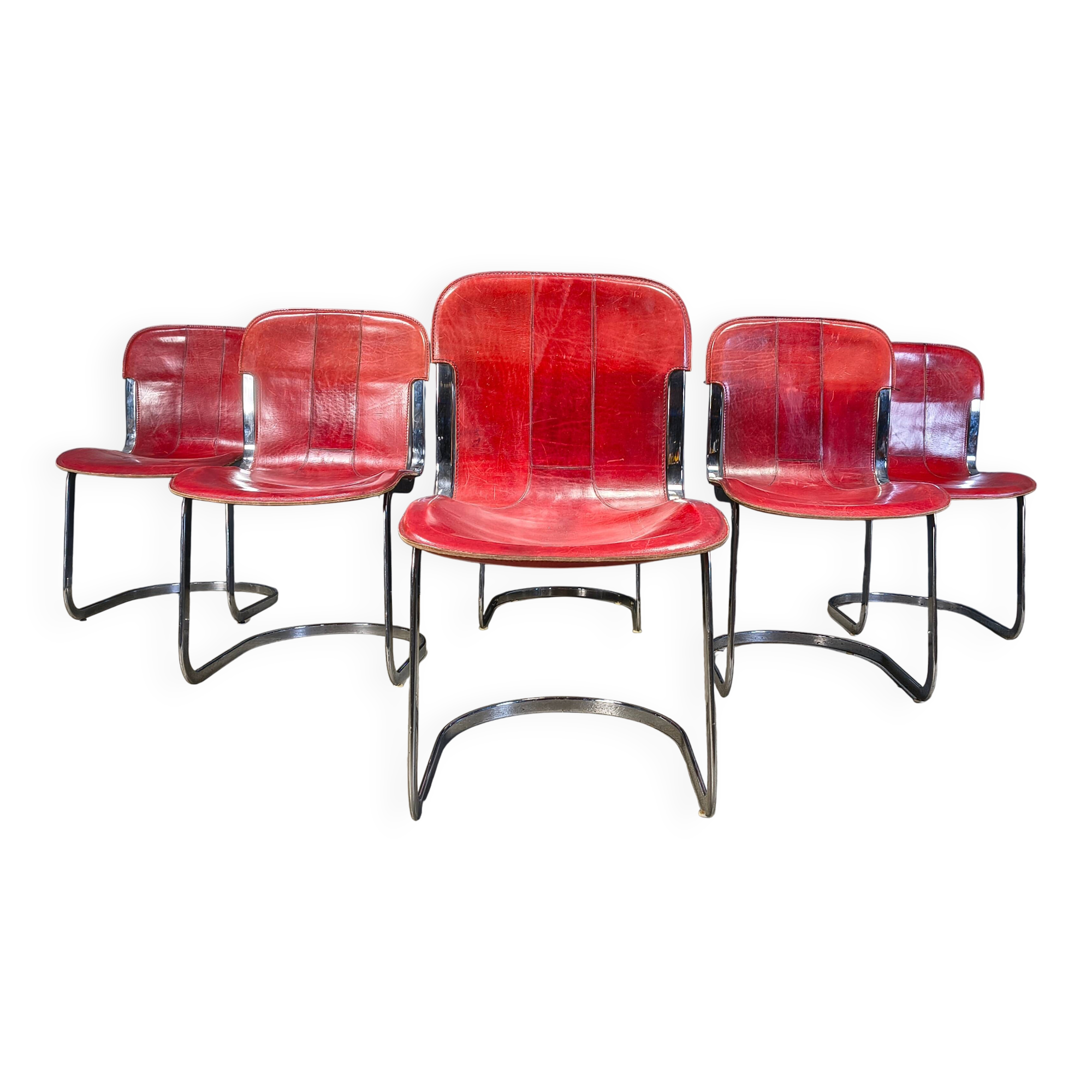 Chaises de salle à manger vintage par Cidue, années 1970 - ensemble de 6