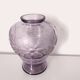 Purple crystal vase