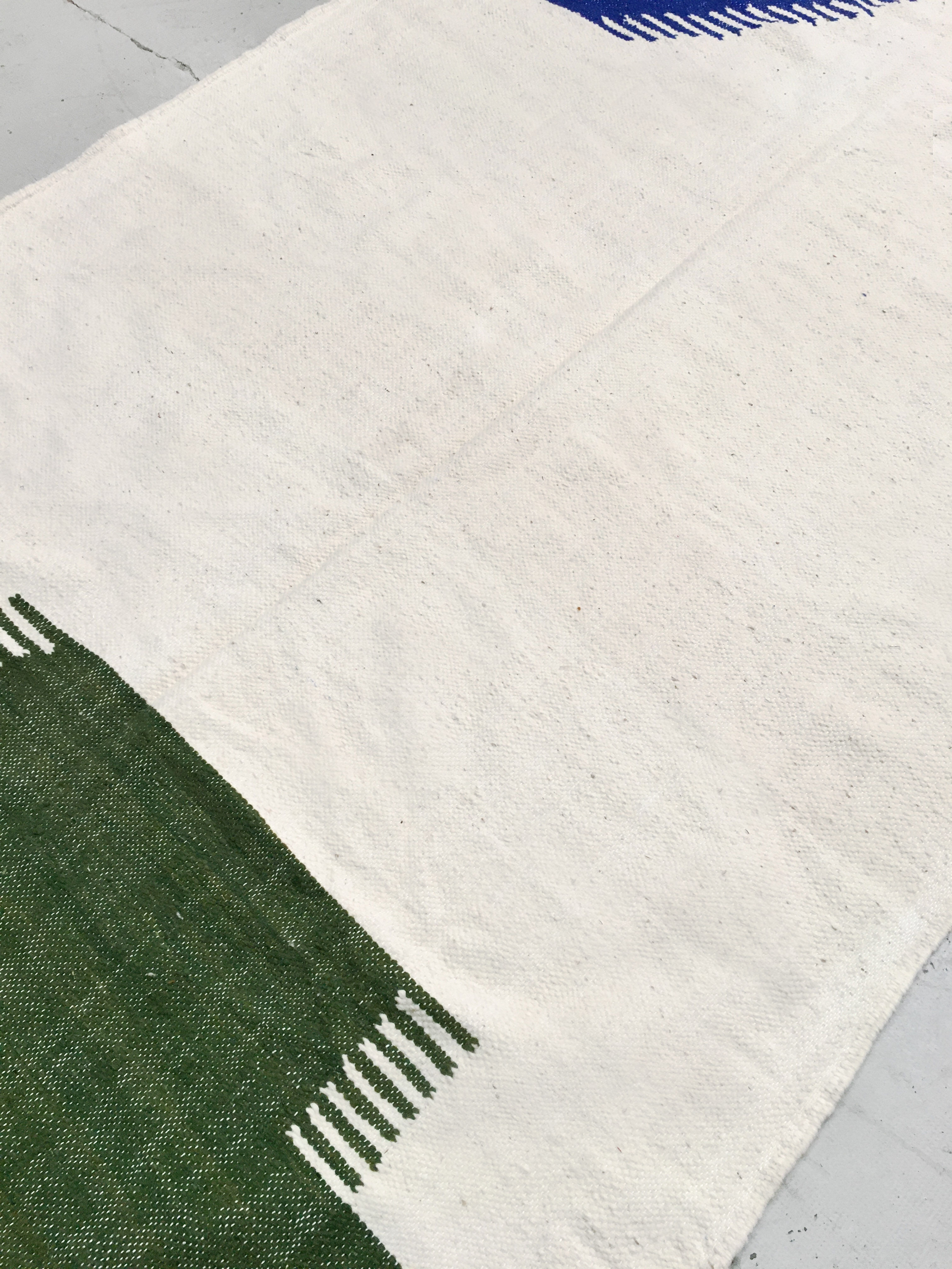 Moroccan Berber kilim ecru with colorful patterns 312x200cm