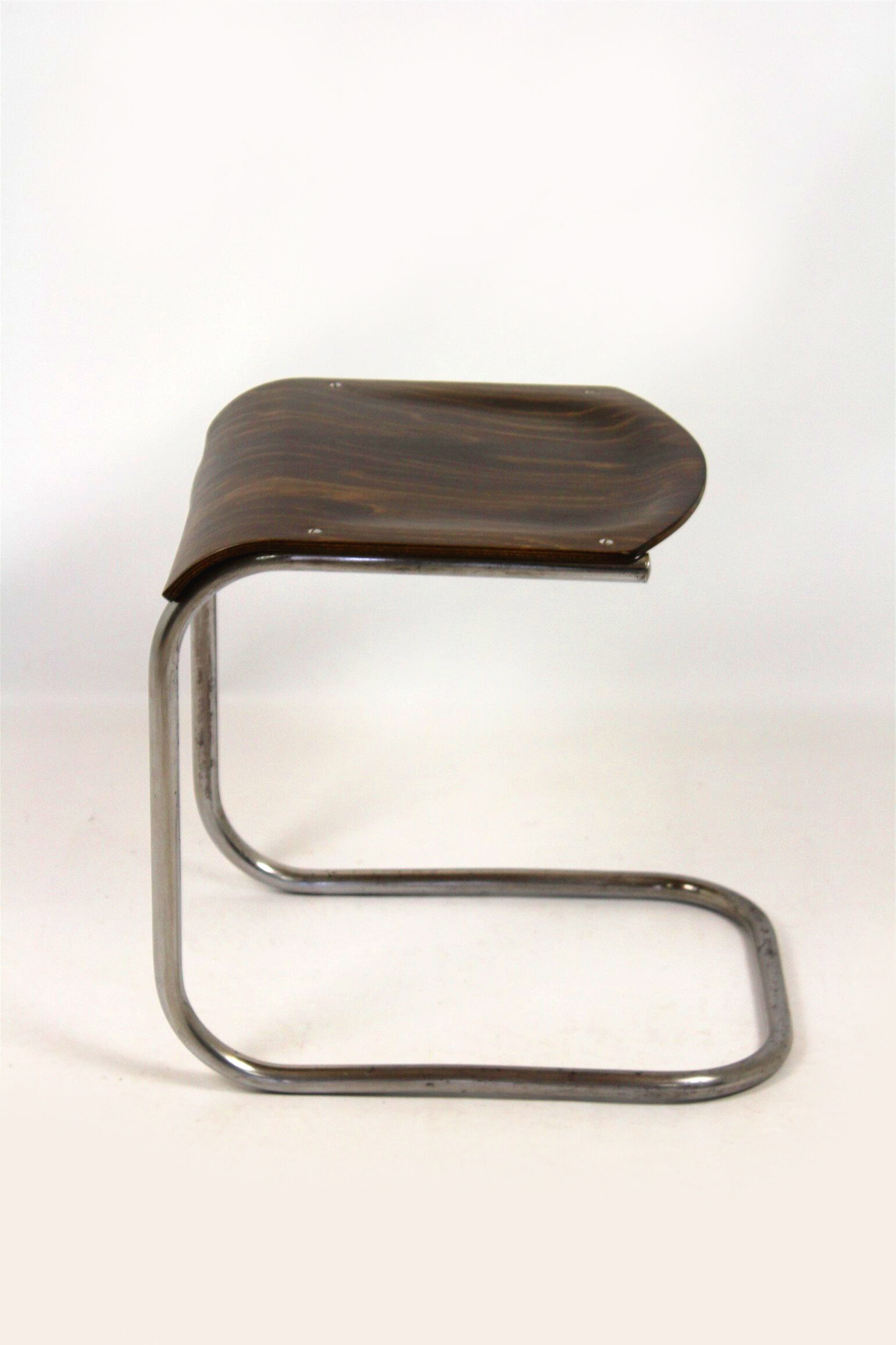 Bauhaus chrome Picollo stool by Mart Stam for Mücke-Melder, 1930s