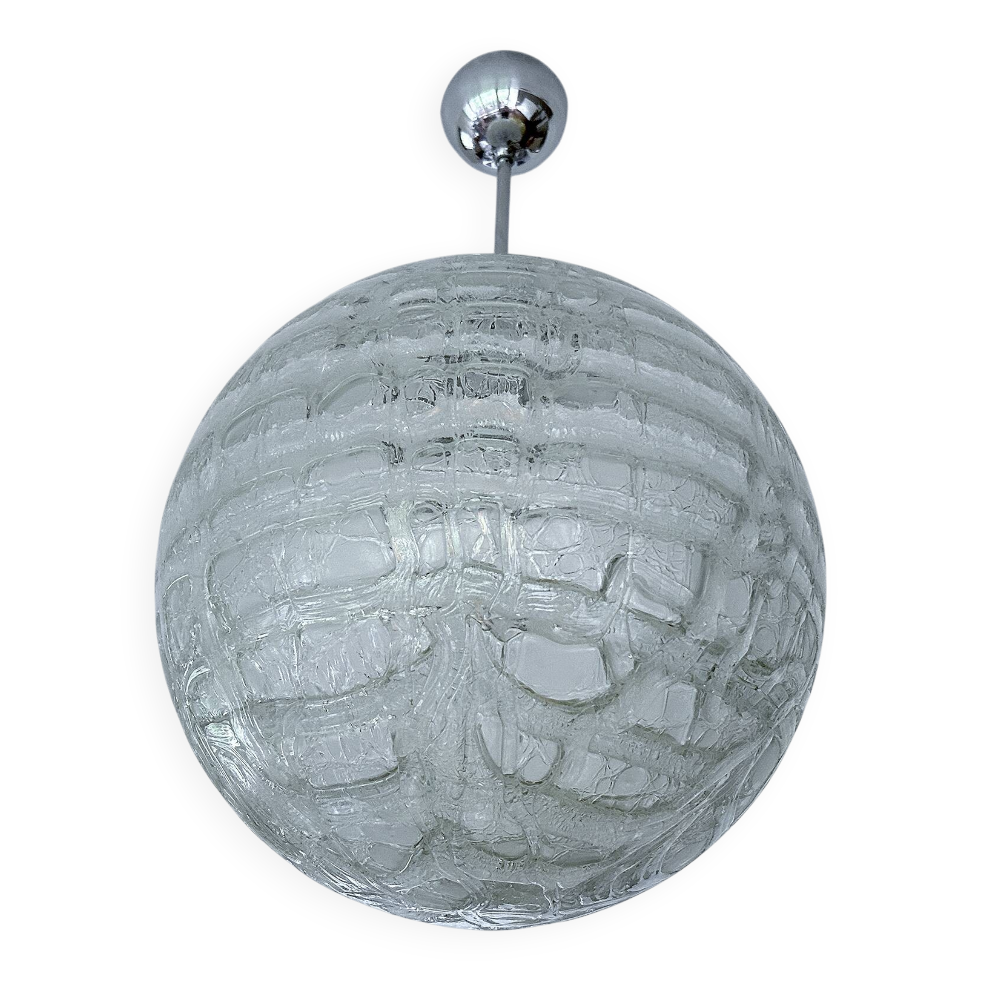 Large Vintage Murano Glass Pendant Light