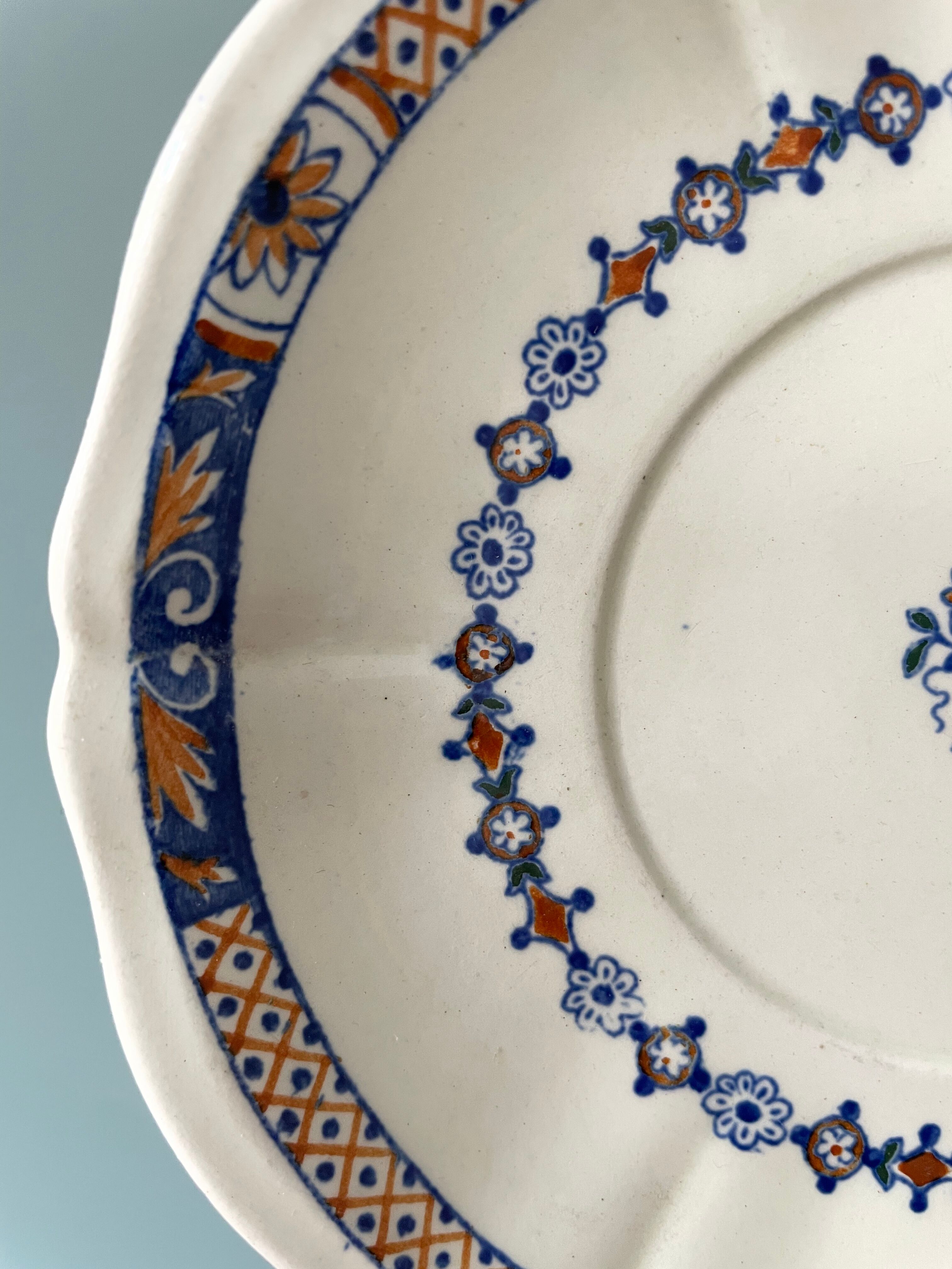 Coffee service Émile Bourgeois Grand Dépôt, décor Rouen XIXth