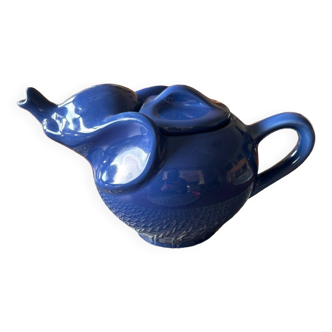 Théière éléphant bleu