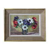 Tableau encadré bouquet de fleurs