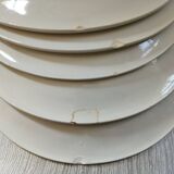 6 Keller & Guérin Lunéville dessert plates "Météor"