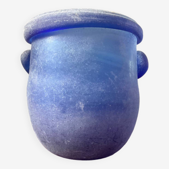 Vintage “Scavo” flowerpot in Murano glass paste