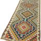 Turkish Handwoven Vintage Herki Kilim 95 cm x 360 cm