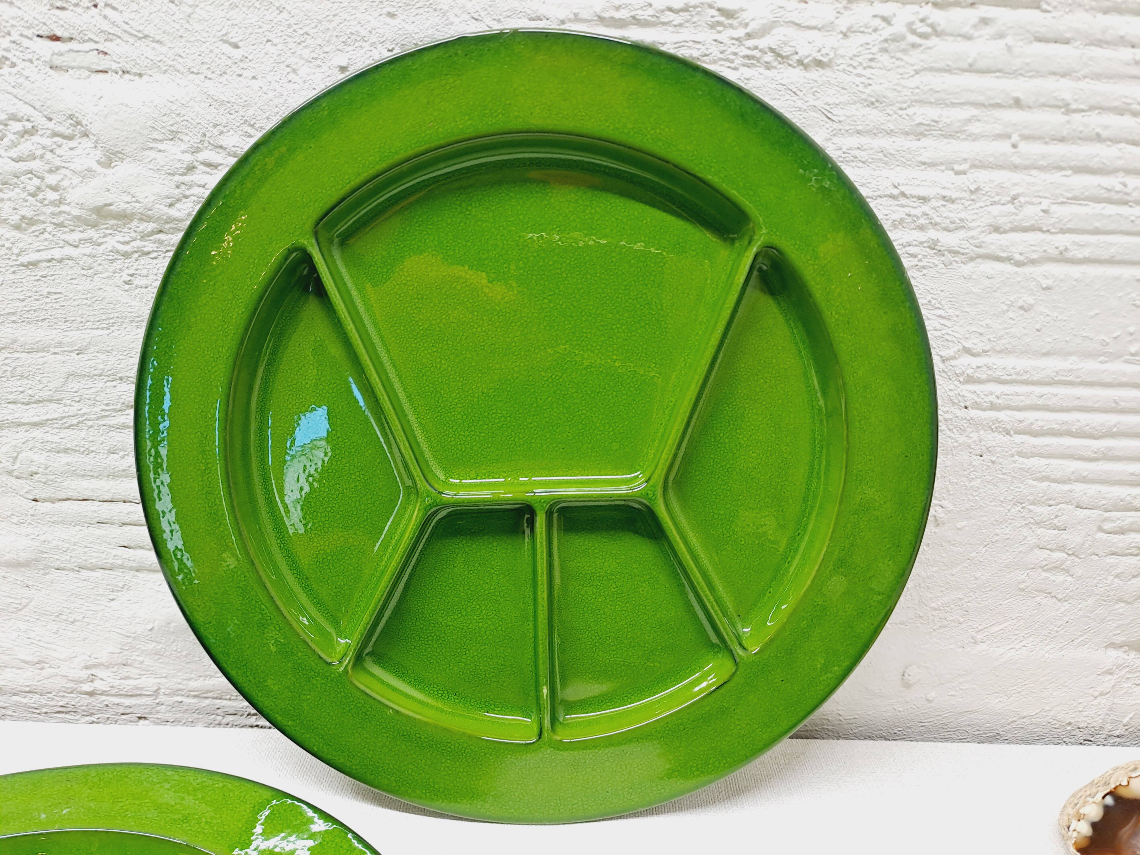 Set of 6 Villeroy and Boch fondue plates