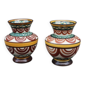 Pair of vintage vases signed Saint Jean de Bretagne