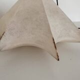 Pair of Italian Designer Cocoon Pendant lights original from the 1960s