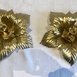 Pair of flower sconces