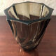 Vase verre fumé spirales