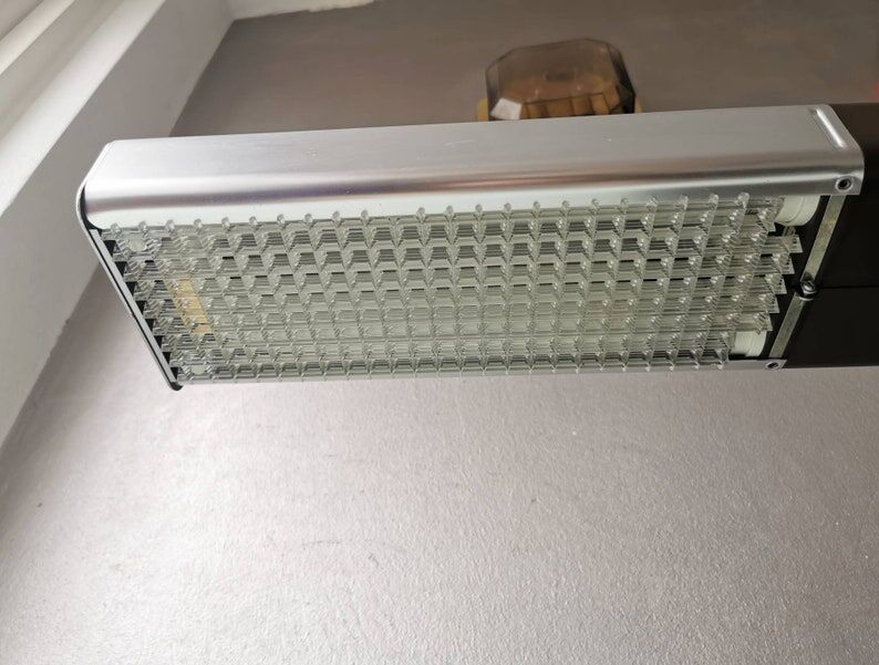 Plastic lamp design Knox 1970, space age