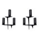 Pair of sculpted lacquered bronze wall lights, Arlus