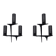 Pair of sculpted lacquered bronze wall lights, Arlus