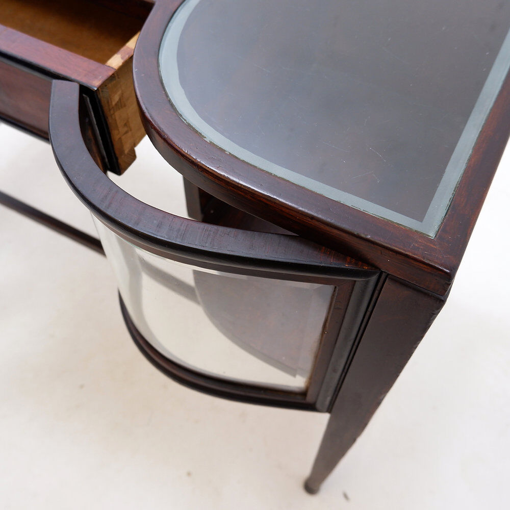 Console avec vitrines courbes - Style Art Déco