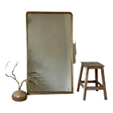 Mirror fireplace gilded wood