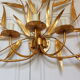 Bamboo leaves wall light