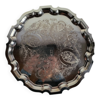 Silver-plated service tray English