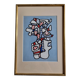 Silkscreen print after Jean Dubuffet, framed, 1970s, 23 x 31 cm
