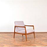 Fauteuil en teck suédois du milieu du siècle par Alf Svensson pour Dux, années 1960.