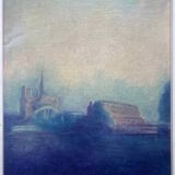 HST/P painting "Notre Dame de Paris" by Franco Pagnetti from Pesaro