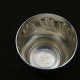 Coquetier Silver metal Ravinet d'Enfert Rinceaux louis XV style