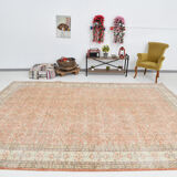 10x13 peach red oversized persian rug, 290x388cm