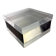 Lucite & chromed vanity box Gabriella Crespi style, Italy, 1970s