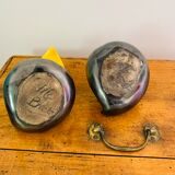 Pair of vintage ceramic candlesticks