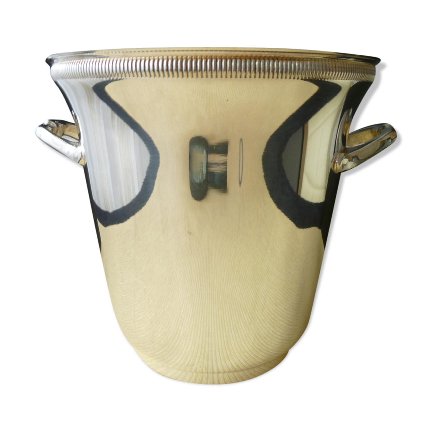 Silver metal champagne bucket "goldsmiths of france"