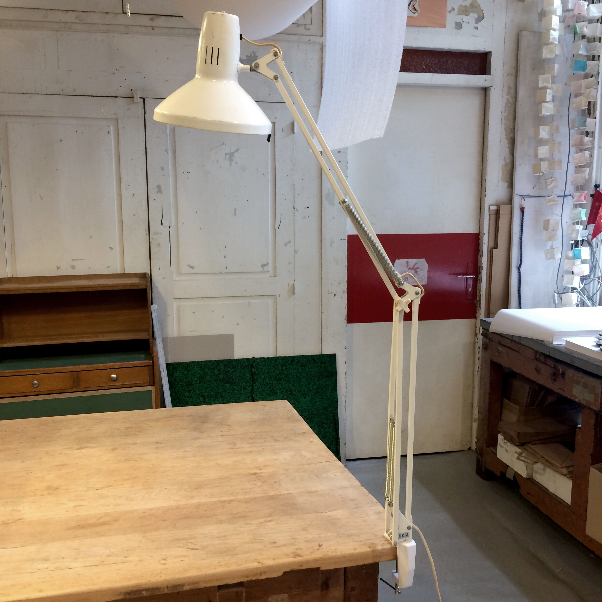 Lampe d'architecte Ledu blanc cassé