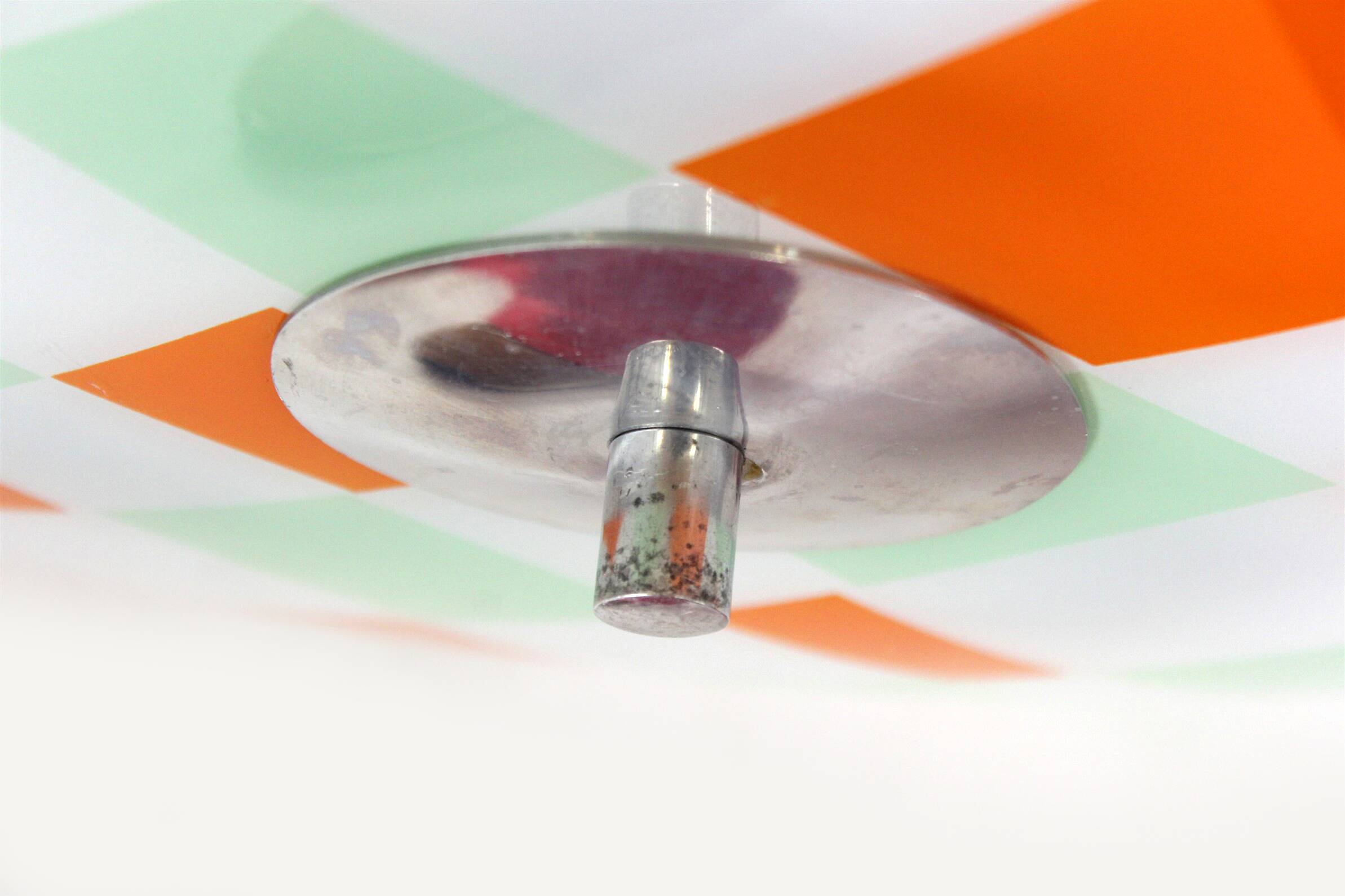 Mid-Century Czech Glass Pendant Lamps with Colorful Decor, 1970s, Set of 6