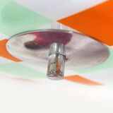 Mid-Century Czech Glass Pendant Lamps with Colorful Decor, 1970s, Set of 6